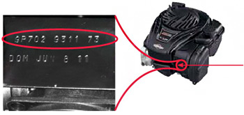 Push Mower Engines Push Mower Engine Model Number Location